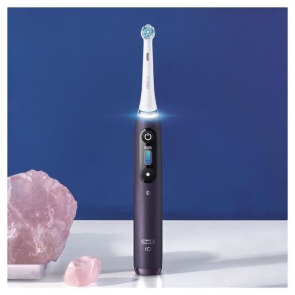 Oral-B iO 8N eltandborste - Lila - Med reseväska och borsthållare