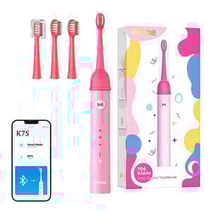 Sonic tandbørste til børn med app og spidssæt Bitvae K7S (pink)
