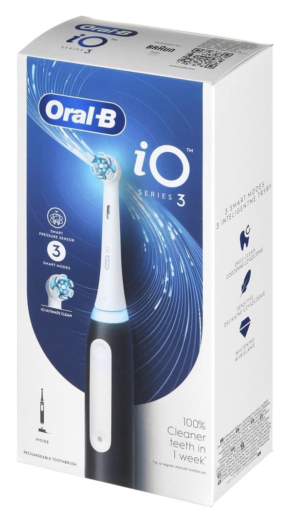 Braun Szczoteczka elektryczna Oral-B iO3 Matt Svart