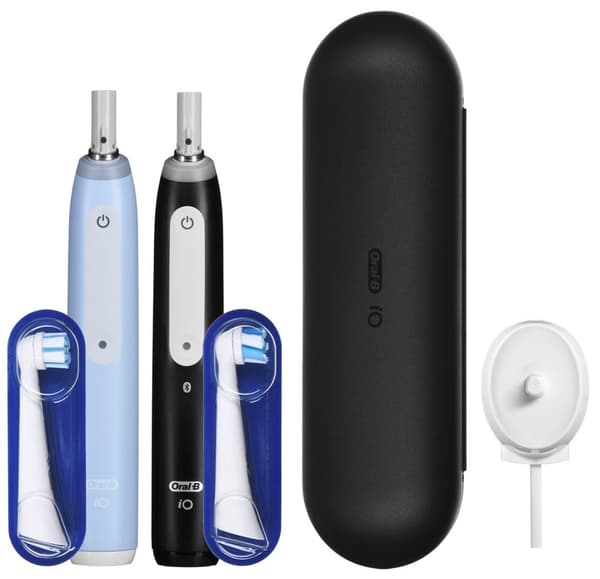 Braun Oral-B szczoteczka elektryczna iO 3 zestaw DUO BLACK &amp; BLÅ