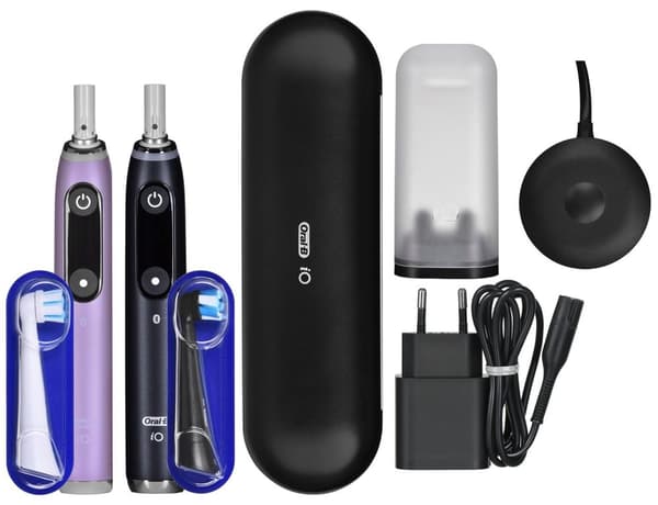 Braun Oral-B szczoteczka elektryczna iO 9N zestaw DUO BLACK ONYX & ROSEKVARTS