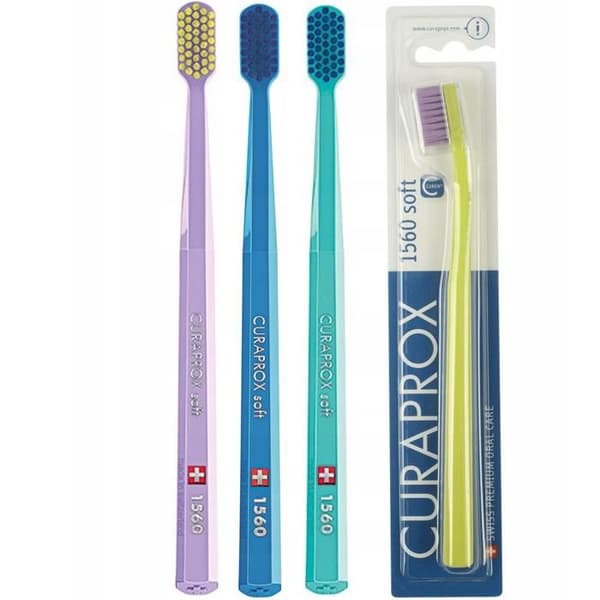 Tandborste - Curaprox - CS 1560 - Mjuk - Vegan - 3 stycken