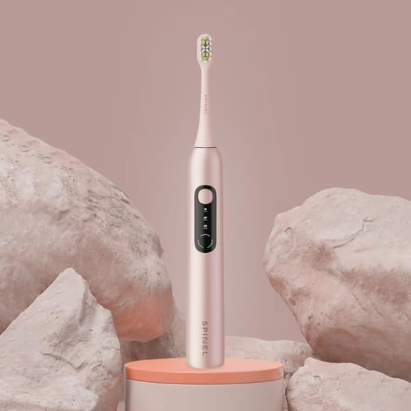 Sonic tandborste - SPINEL CARE - SmileOn - Rosa - 3 lägen - USB-C