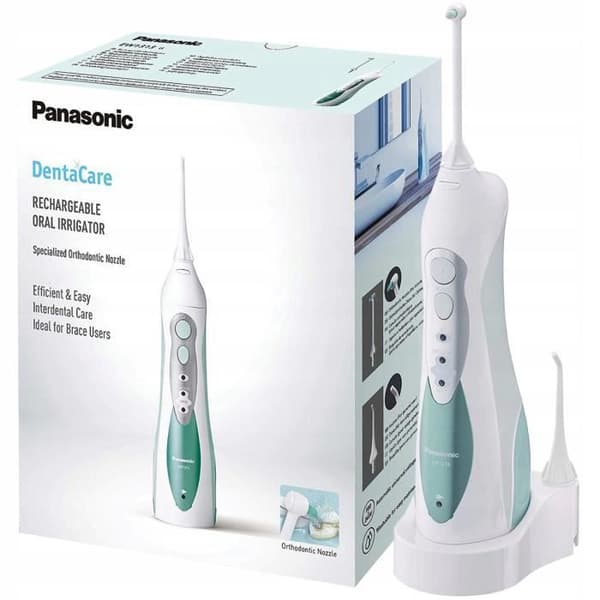 Dental Jet - Panasonic - EW1313G303 - 2 Powers - 2 Kanyler - Sladdlös - 130 ml