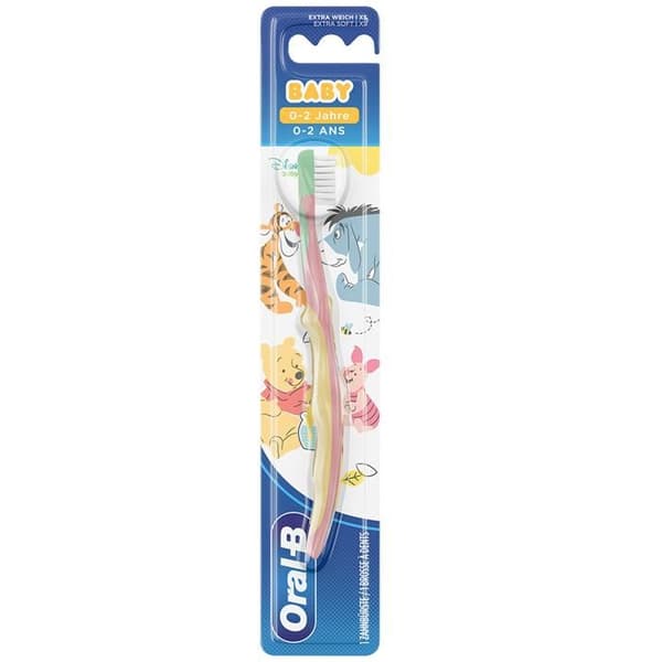 Manuell Tandborste - ORAL-B - Nalle Puh - 0-2 År - Mjuk Huvud - Ergonomiskt Handtag