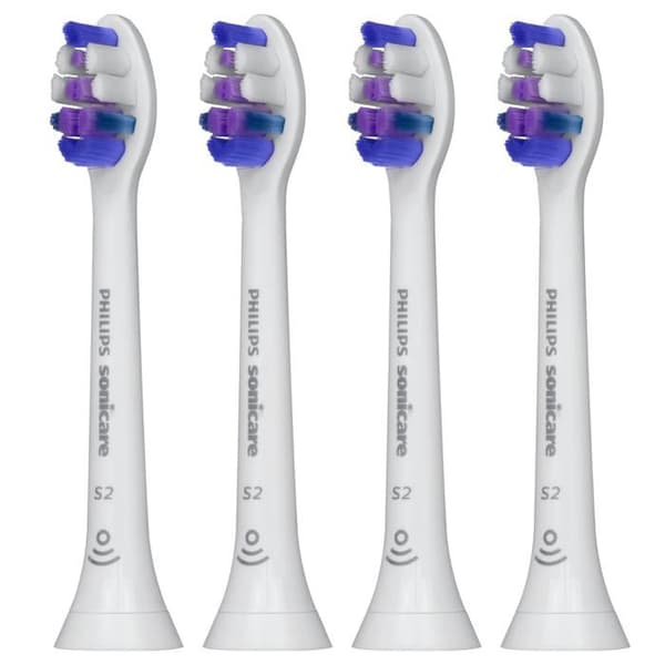 Broschetter - PHILIPS SONICARE - S2 HX6054 - 4 stycken - Känsliga tänder - Bioplast 70%
