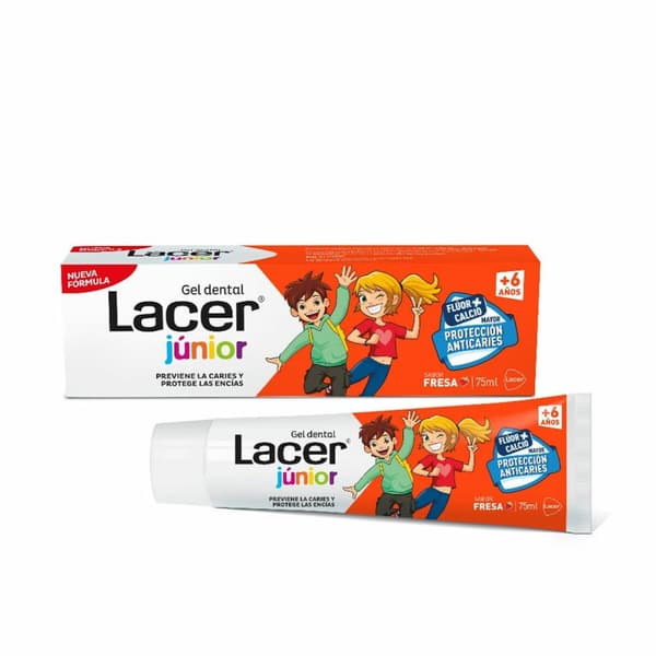Tannkrem Lacer Jordbær Junior (75 ml)
