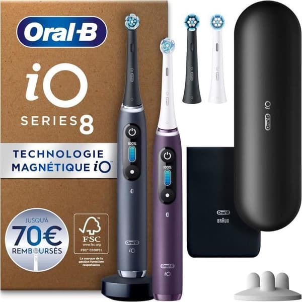 Oral-B iO 8 Duo Elektrisk Tandborste för Vuxna