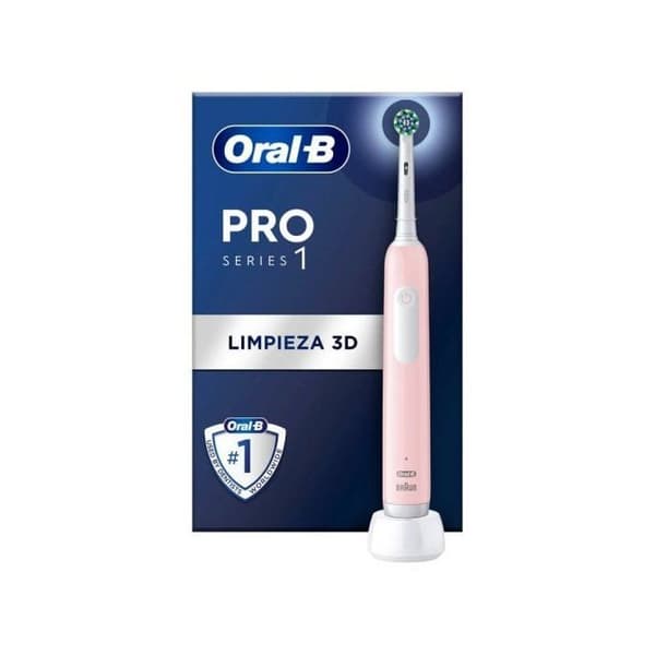 Elektrisk tandborste - Oral-B - Series Pro 1 - Rosa - 3 lägen - Trycksensor