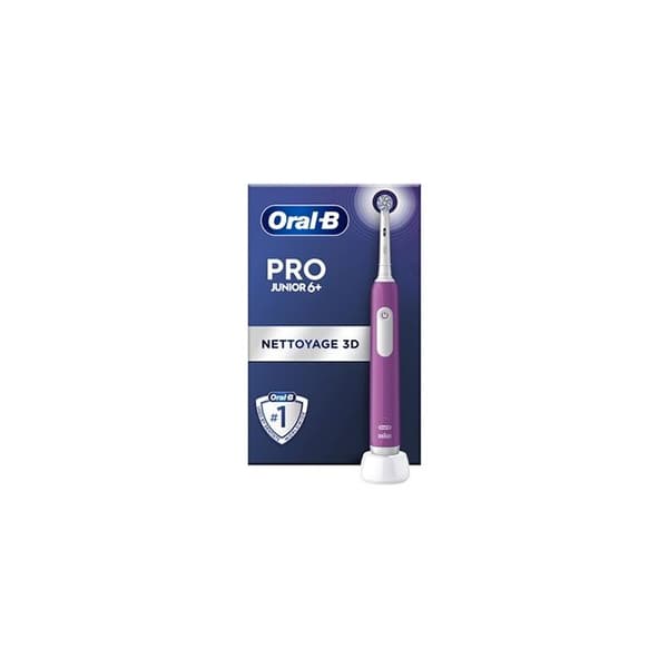 Elektrisk tandborste - Oral-B - Pro Junior - Lila - 3 borstlägen - För barn 6+