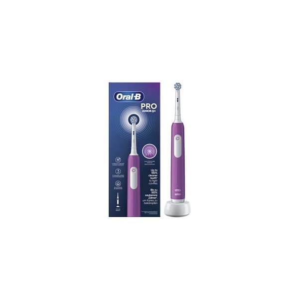 Elektrisk tandborste - Oral-B - Pro Junior - Lila - 3 borstlägen - För barn 6+