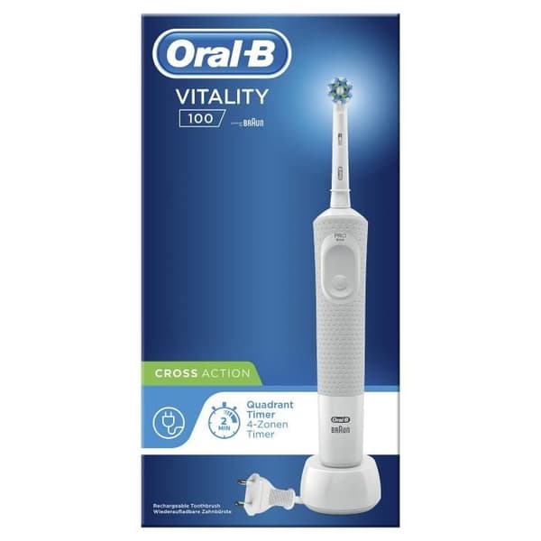 Oral-B Vitality 100 elektrisk tandborste - Vit - Oscillerande - 2 min timer