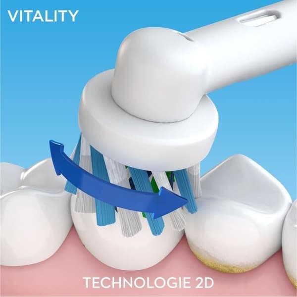 Oral-B Vitality 100 elektrisk tandborste - Vit - Oscillerande - 2 min timer