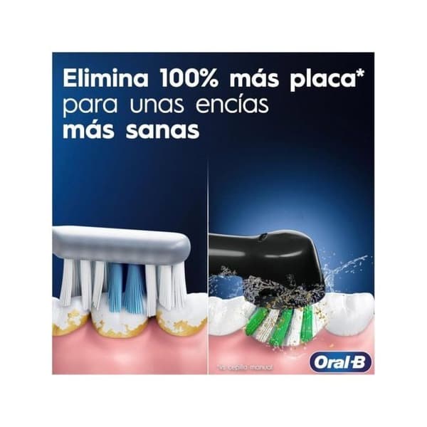 Elektrisk tandborste - Oral-B - Pro 3 3000 - Svart - Timer - Cross Action