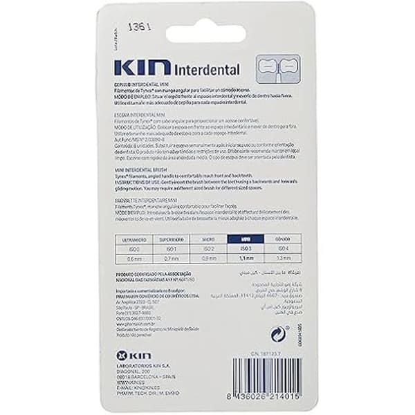 Interdental Mini 1,1mm - KIN - 6 enheter - Tandhygien