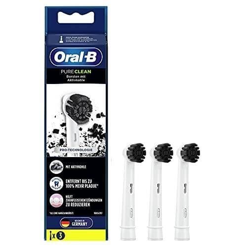 ORAL-B TANDBORSTE HUVUD ACTIVE CHARCOAL 3ST 410812