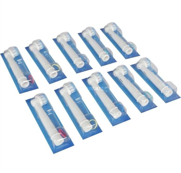 ORAL B - Paket med 10 reservborstar för vuxna känsliga