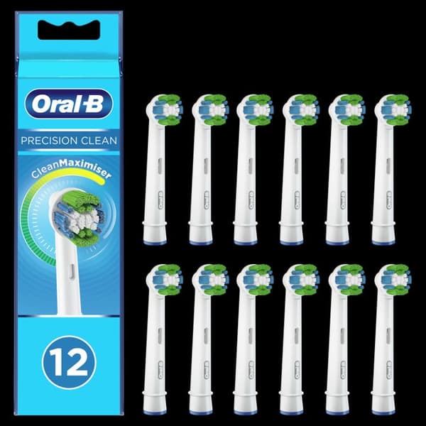 Oral-B Precision Clean med CleanMaximiser, 12 borsthuvuden