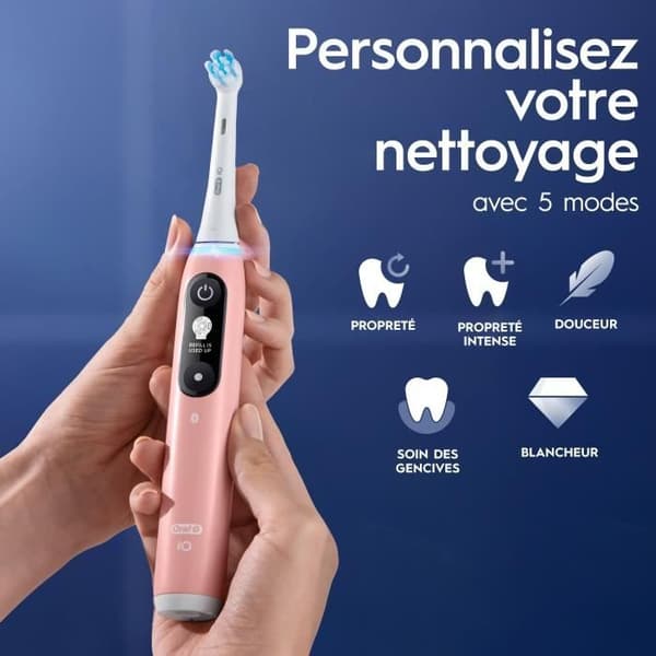 Tandborstar - ORAL-B - iO6n Serien - Pink Sand - Elektrisk