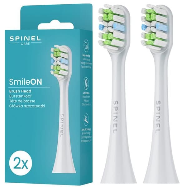 Spinel Care SmileON tandborsthuvud 2 delar