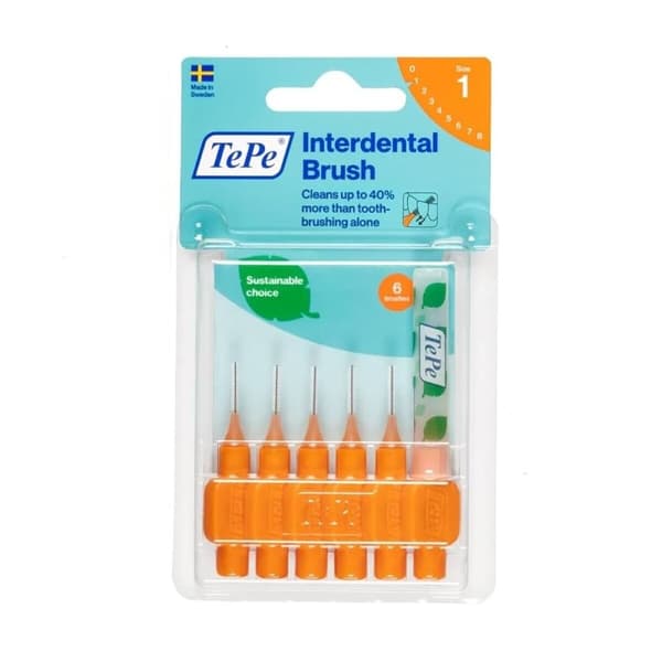 Mellemrumsbørster til tænder Tepe   Orange 0,45 mm 6 enheder