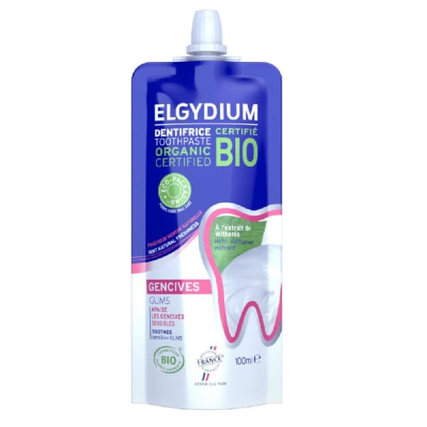 Tandkräm för känsligt tandkött Elgydium Bio 100 ml