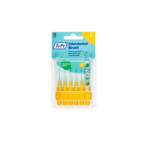 Interdentala borstar Tepe Gul 0,7 mm 6 antal