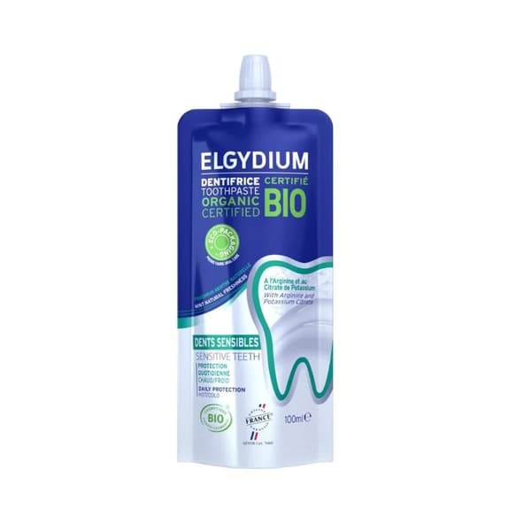 Tandkräm för känsligt tandkött Elgydium Bio 100 ml Känsliga tänder