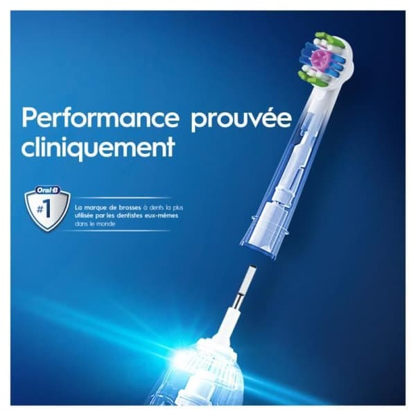 ORAL-B 3D Vitt borsthuvud - CleanMaximiser - Vit - Vuxen - Blandat