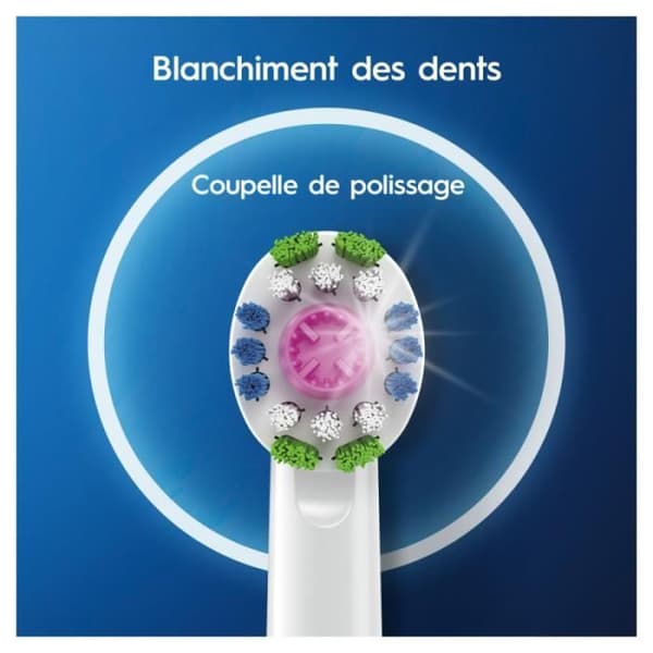 ORAL-B 3D Vitt borsthuvud - CleanMaximiser - Vit - Vuxen - Blandat