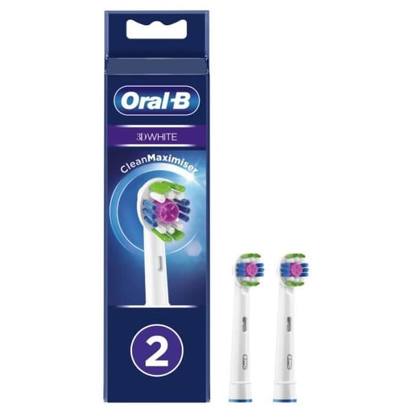 ORAL-B 3D Vitt borsthuvud - CleanMaximiser - Vit - Vuxen - Blandat
