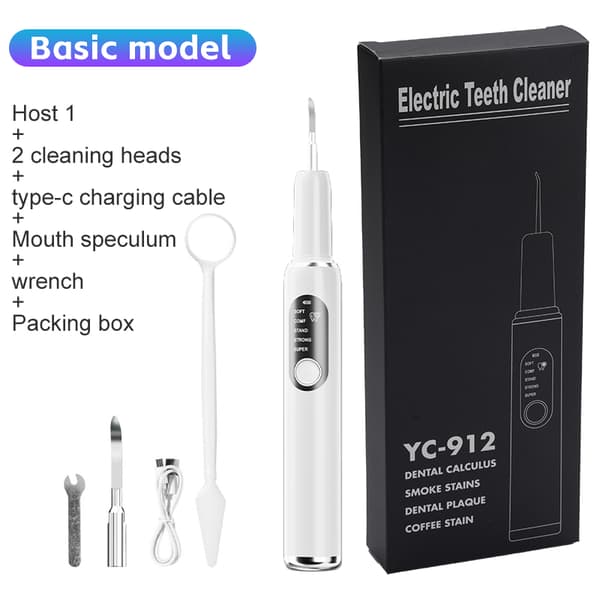 INF Elektrisk tandborste Set Tartar Remover Set Vit