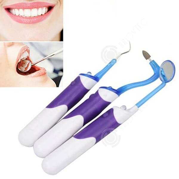 INN Dental bärbar vattentråd LED USB Elektrisk tandborste Hygien Hushållsapparater 3-delat set munvård