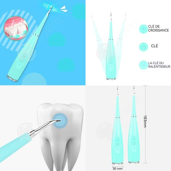 INN Dental bärbar vattentråd 1200mah IPX7 USB Laddning 5 justerbara nivåer induktionsladdning dental vattentråd