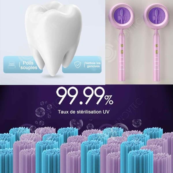 INN Electric Teeth 4th Speed Brush 40000 Akustiska vibrationer per minut Tandborste Barn Elektrisk tandborste Soni