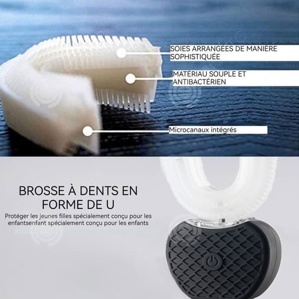 INN eltandborste 15x9x8cm U-formad eltandborste Smart tandborste USB-borste A Tooth Electro