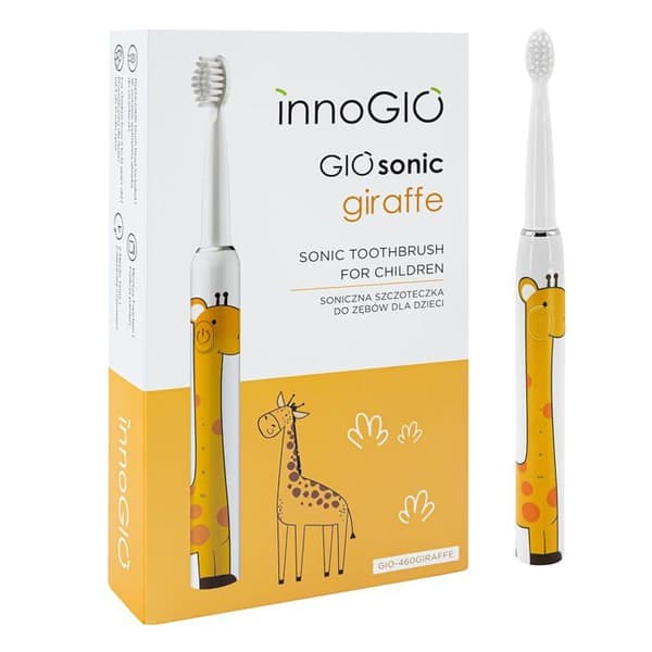 Tandborste - tungskrapa Innogio - INN000047 - Gul tandborste GIOSONIC GIRAFFE