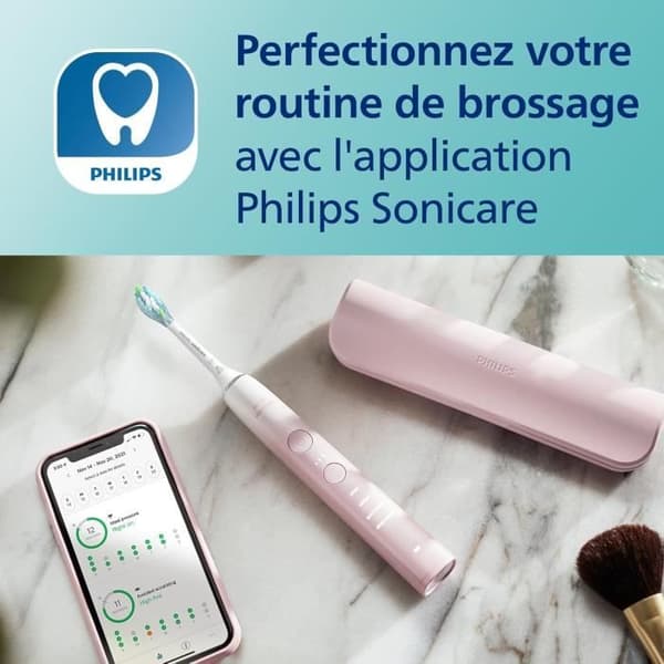 Elektrisk tandborste - Philips - DiamondClean 9000 - Specialutgåvan - Trycksensor - Rosa