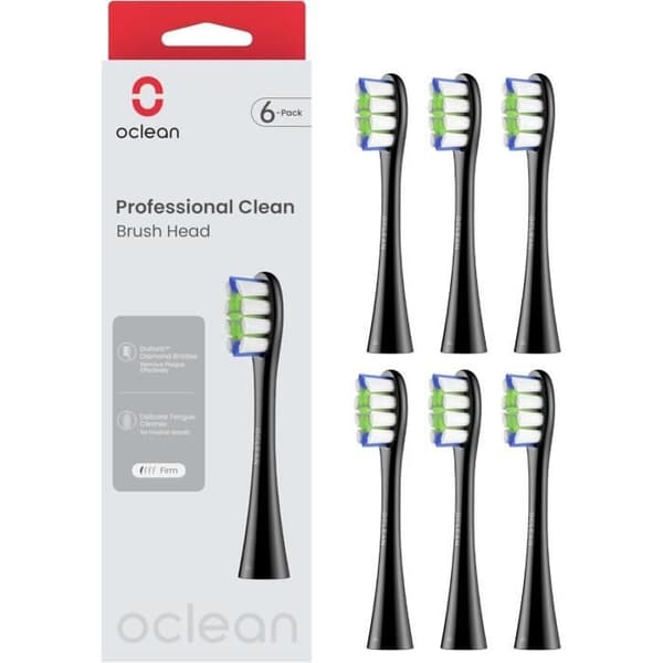 Oclean Professional Clean B06 Svart Reservborsthuvuden - 6 Stk