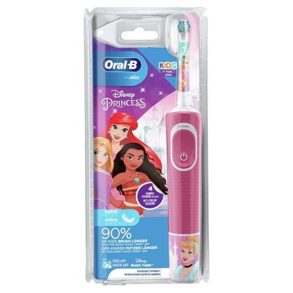 Oral-B Kids - Elektrisk Tandborste - Från 3 år - Disney Princess eller Cars