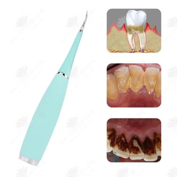 HTBE® Multifunktionell Electric Teeth Scaler 5-växlad smart tandrengöringsinstrument för att rengöra tandtänder