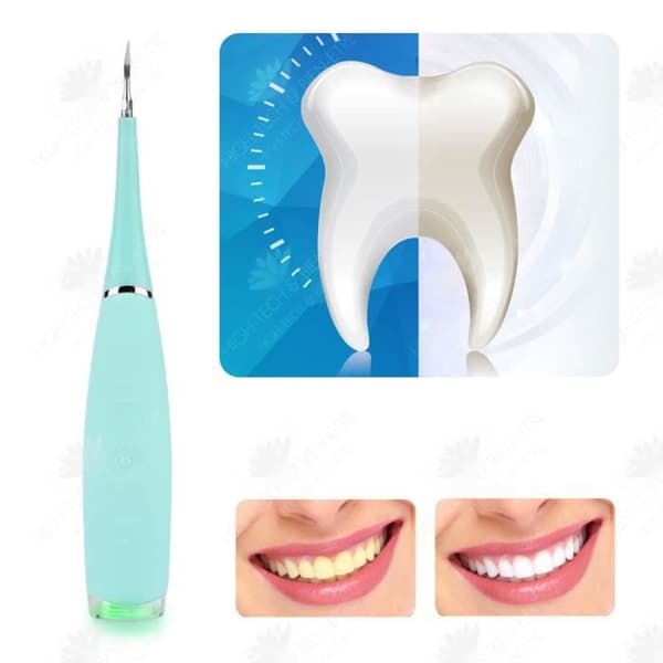 HTBE® Multifunktionell Electric Teeth Scaler 5-växlad smart tandrengöringsinstrument för att rengöra tandtänder