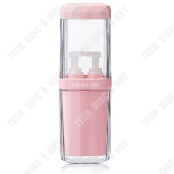 TD® Badrumsflaska Glastandborsthållare Wash Cup Kostym Resetillbehör Crystal Diamond LED Rosa