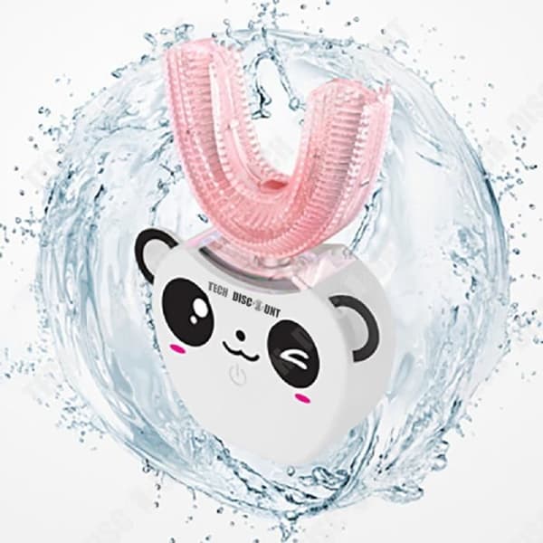 TD® automatisk eltandborste för barn U-form mjuk resa original panda uppladdningsbar sonic vibrerande ergonomisk