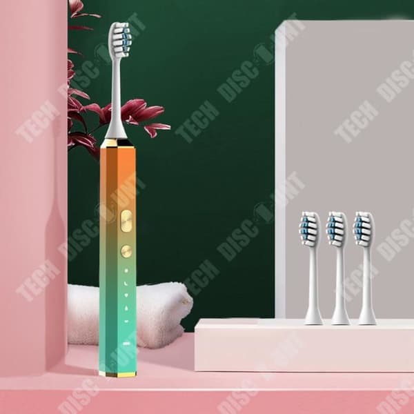 TD® Magnetic Levitation Intelligent Vattentät elektrisk tandborste Trådlös laddning Vuxen badrum Orange Grön USB