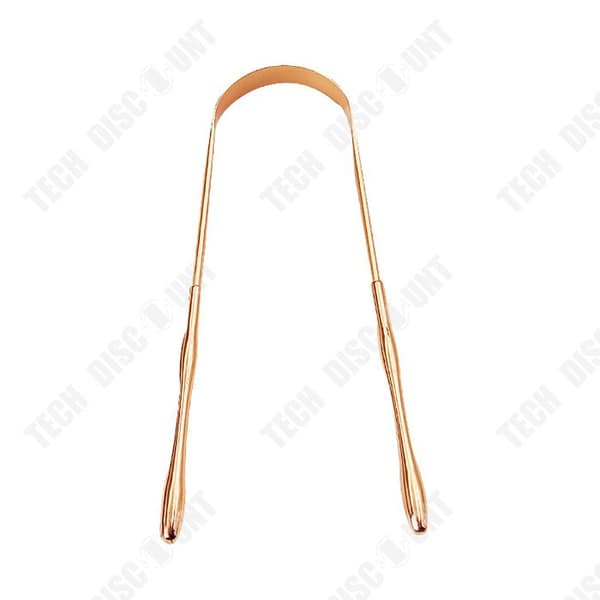 TD® Pure Copper Tongue Scraper Rostfritt stål Tungrengöring Ta bort bakterier Skydda munhygien Rose Gold