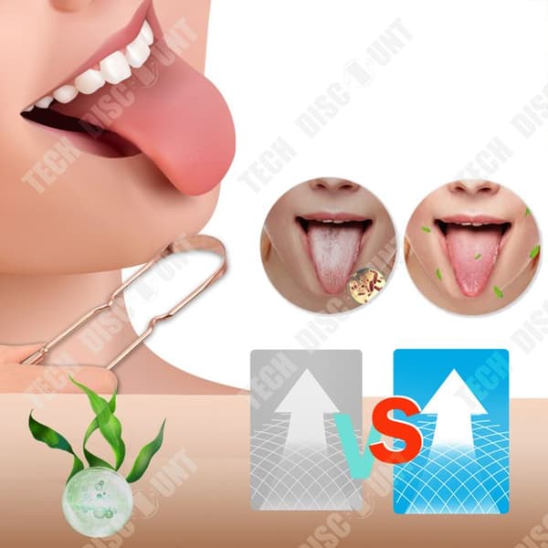 TD® Universal Pure Copper Tungskrapa Tungrengöring Go Clean Oral Scraper Åtgärd för dålig andedräkt