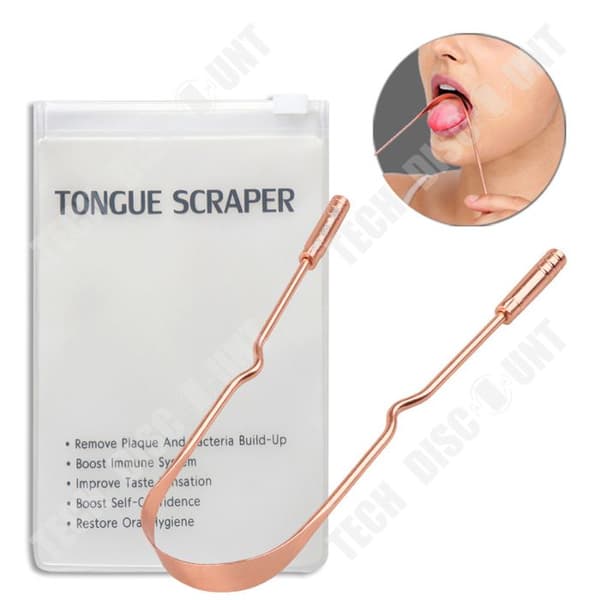 TD® Universal Pure Copper Tungskrapa Tungrengöring Go Clean Oral Scraper Åtgärd för dålig andedräkt