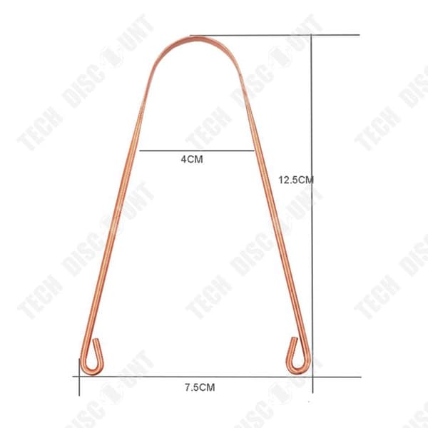 TD® Pure Copper Tungskrapa Tungrengöring Ren Tunga Frisk andedräkt Åtgärd för dålig andedräkt
