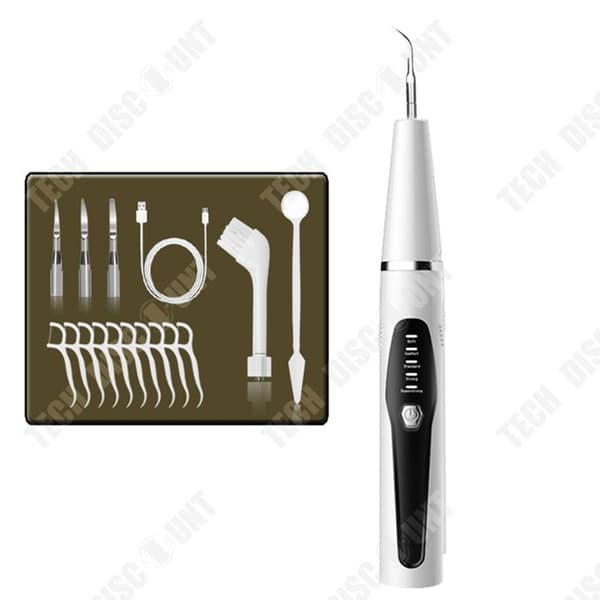 TD® Ultrasonic Tooth Cleaner Anti-Tand- och Anti-Stain KitSmart Anti-Tartar och Anti-Fläck Tandrengöringssats